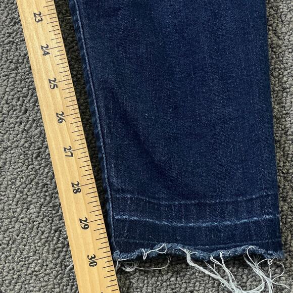 Kancan Jeans Womens Size W13 30 Estilo Distressed Raw Hem Denim Blue Whiskered - Picture 10 of 13